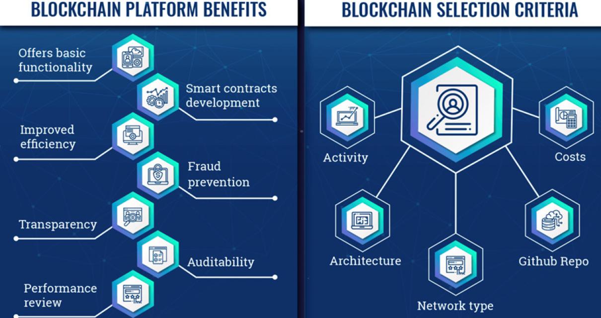 How does a blockchain platform